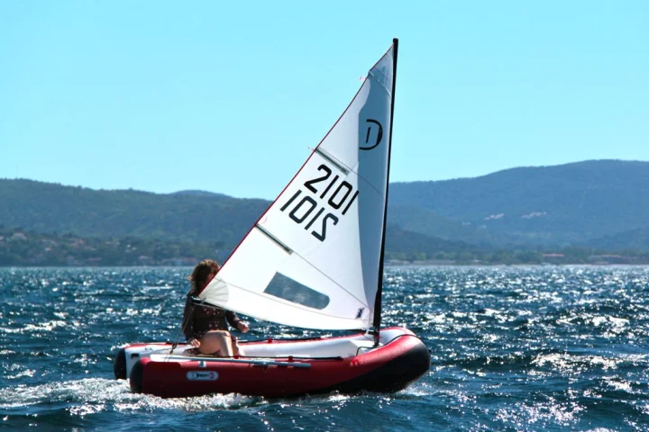 Aquacrafts claims the DinghyGo's sail can be manned singlehandedly with ease