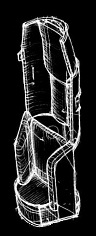Engineering sketch for the passenger support of the Tycho Brahe. The nearly standing vertical position of the seat is accommodated through the use of anti-g leg bladders during periods of large acceleration (Photo: Copenhagen Suborbitals)