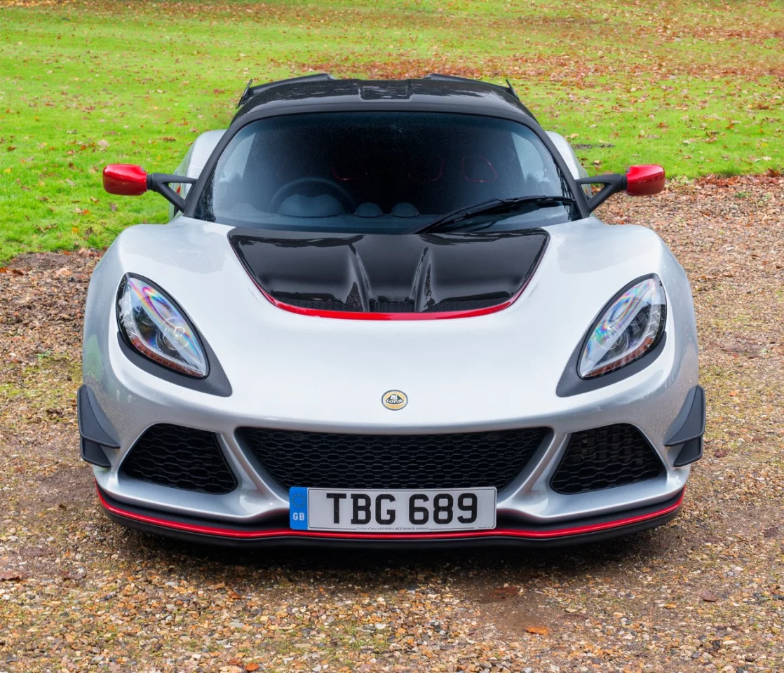 The Lotus Exige Sport 380 has a top speed of 178 mph (286 km/h)
