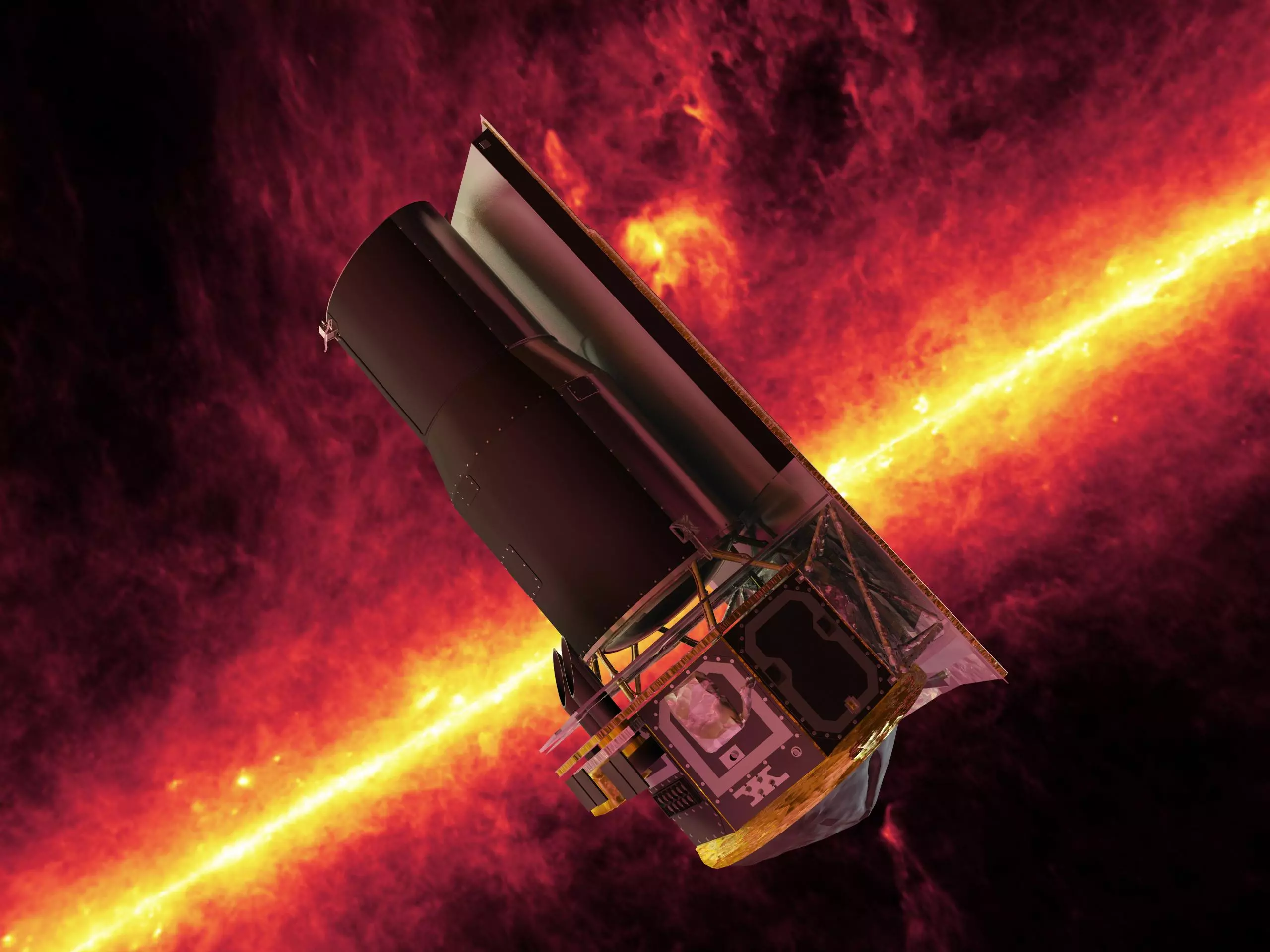 Artist's impression of the Spitzer Space Telescope (Image: NASA/JPL)