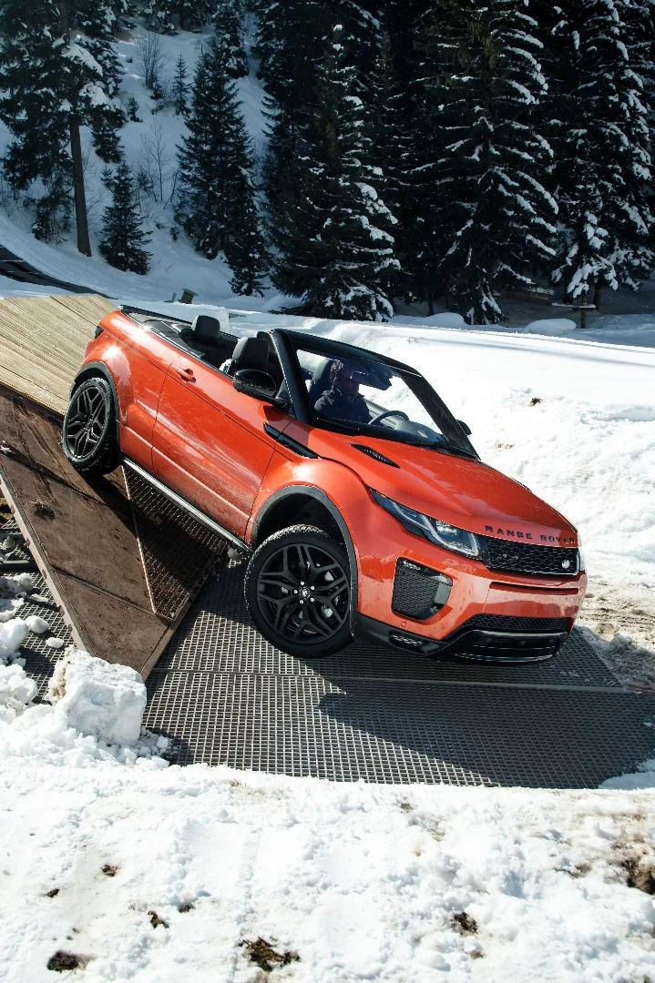 The Evoque Convertibles is a luxury SUV with off-road capability