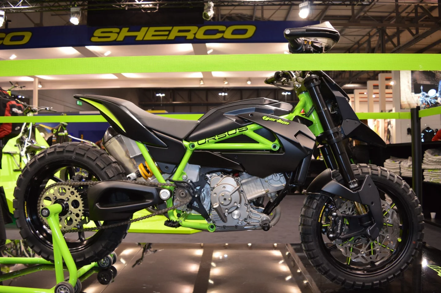 The Vertigo Ursus got very little publicity at EICMA, although the Spanish company is planning to actually mass produce it in several engine versions