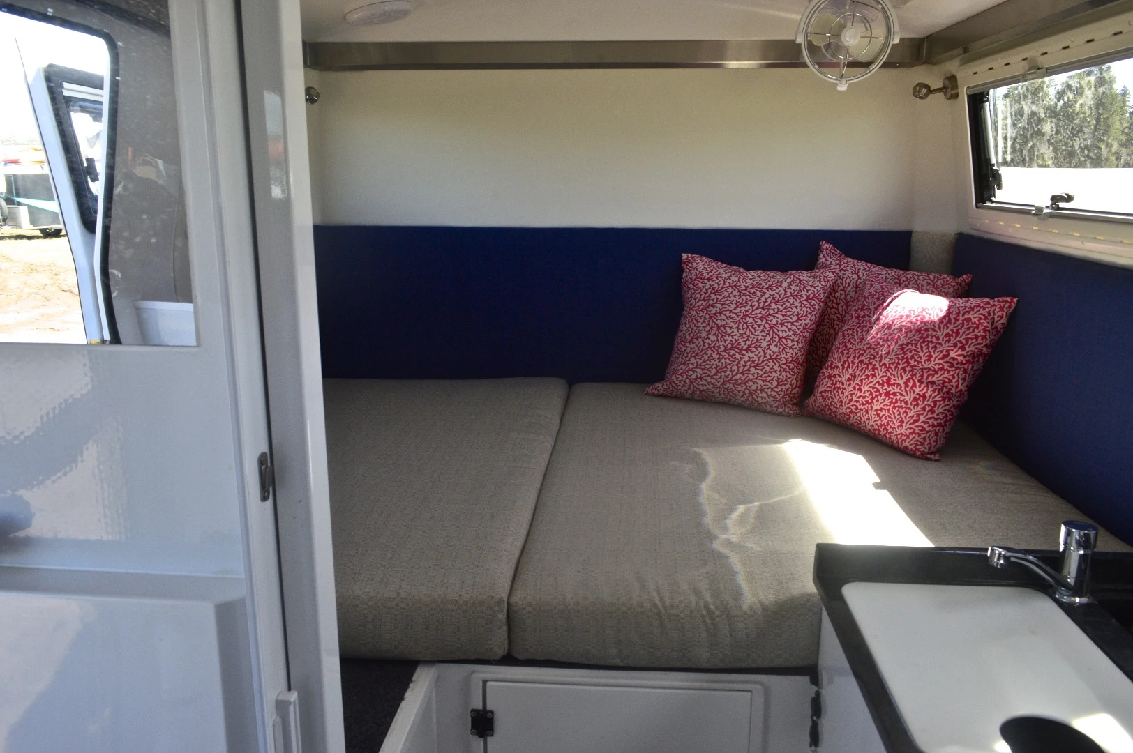 The FX includes a rear double bed