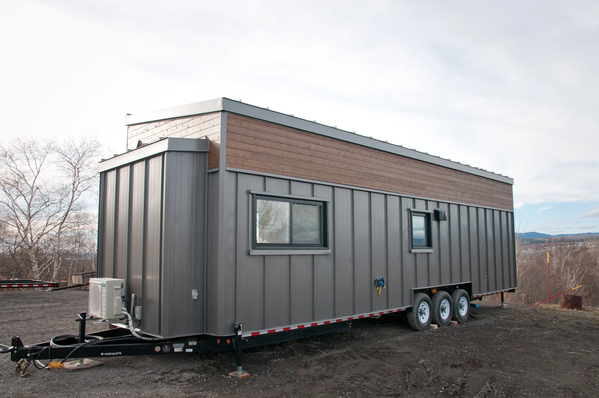 The Charme V2 has shower and generator connections on its exterior