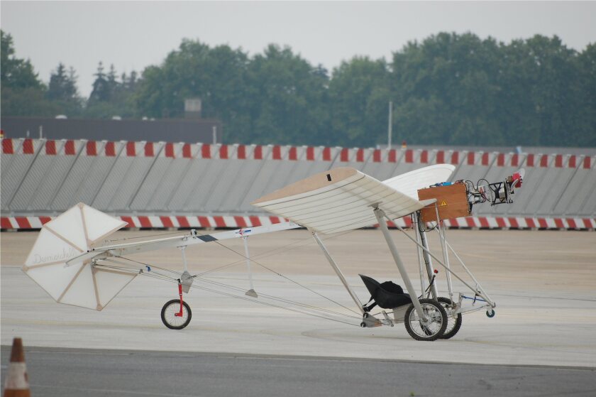 Old meets new with the Demoichelle electric plane