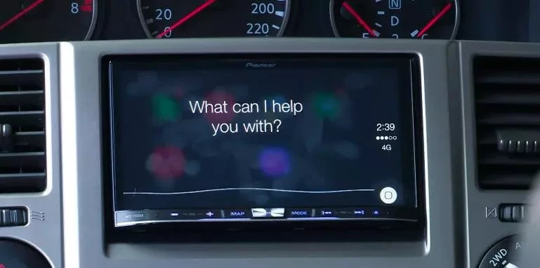 The systems offer up common iOS apps on-screen, such as Messages, Maps and iTunes Radio, along with access to third-party streaming software such as Spotify (Photo: Car Advice)