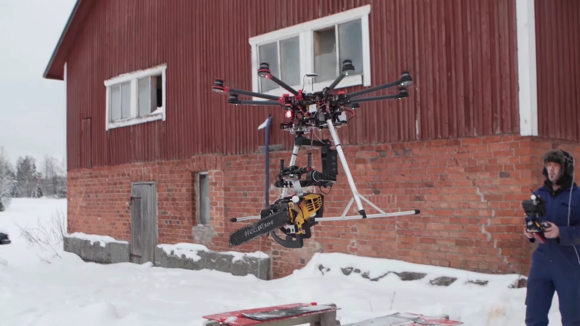 The Killer Drone would sadly meet its demise with a floating pink balloon