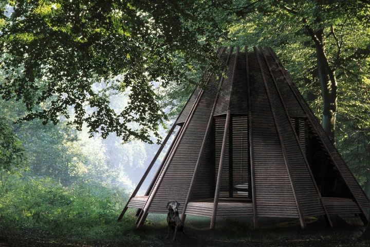 Designer Antony Gibbon drew upon the wigwam for inspiration while designing the Nook