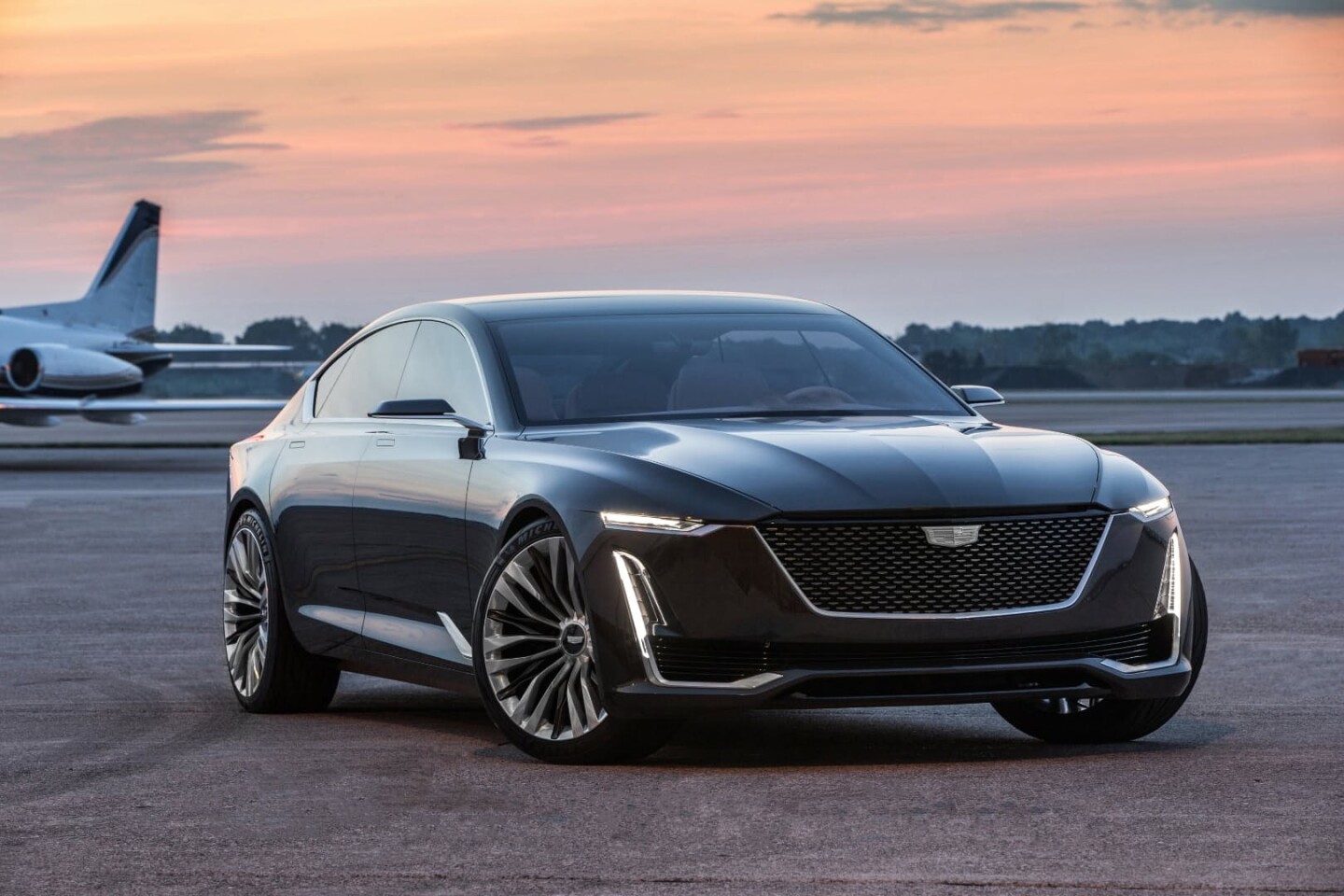 The classic Caddy grille still makes an appearance on the Escala