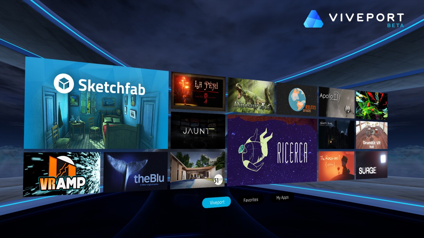 Sample of the Viveport experience