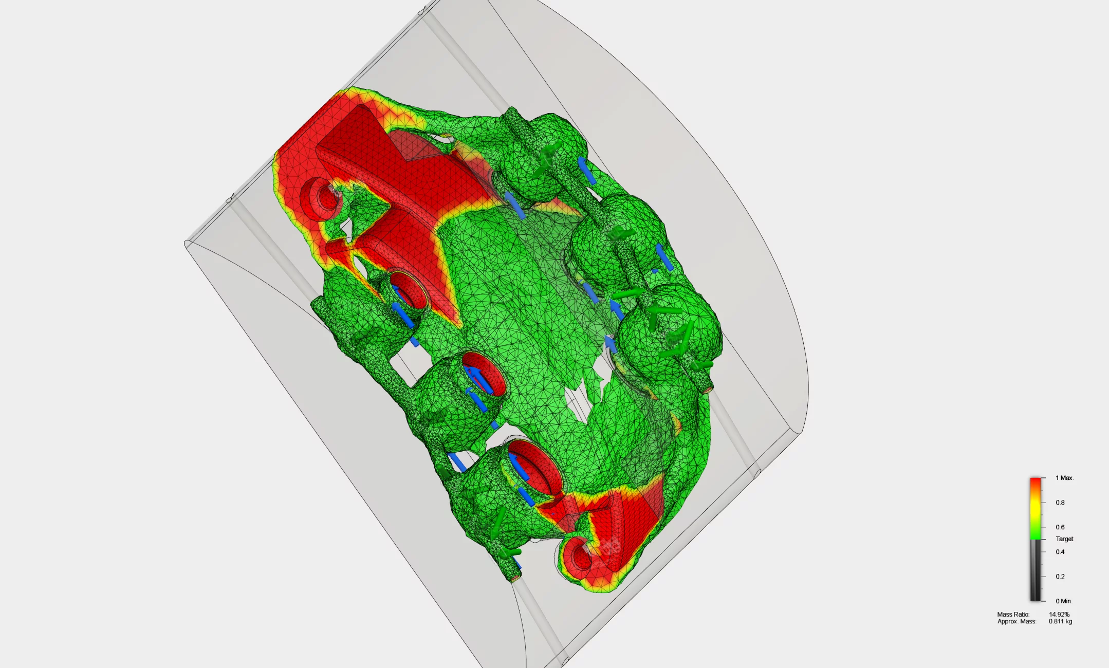 Where most brake calipers are large and bulky, Panopoulos has created designs that use material only where they need to, exposing the disc to greater airflow and vastly reducing component weight without affecting strength or performance