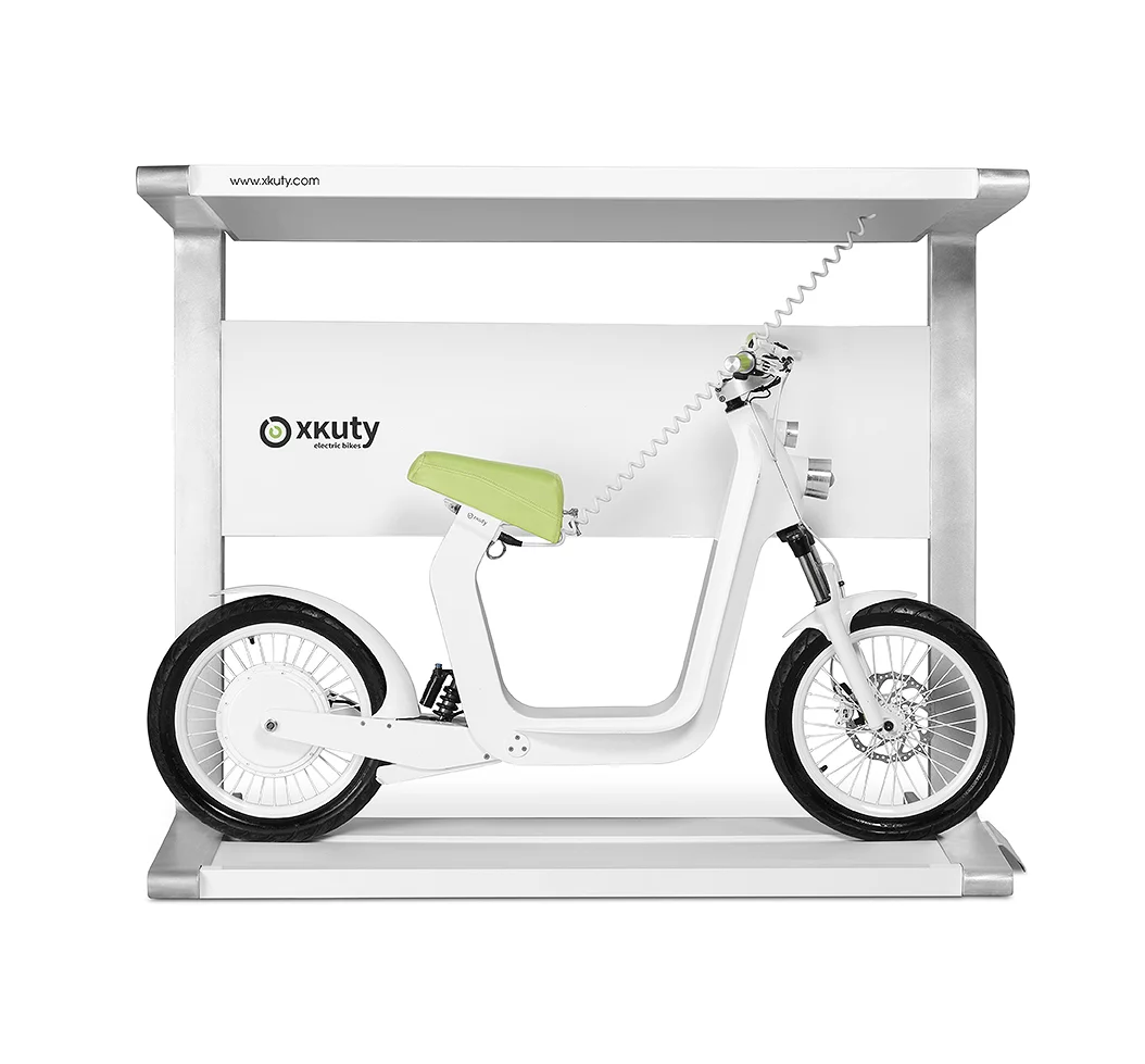 The Xkuty docked away in the Spark solar charging stand