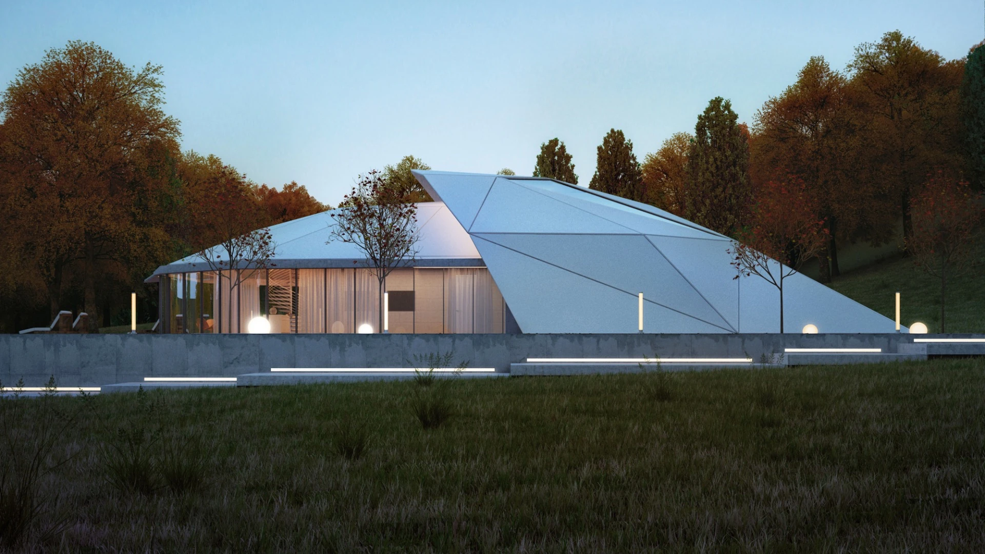 The home is situated in the foothills of Almaty
