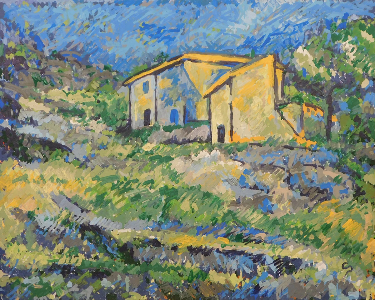 Reproduction of Cezanne's Houses at L'Estaque by 1st-prize-winning CloudPainter