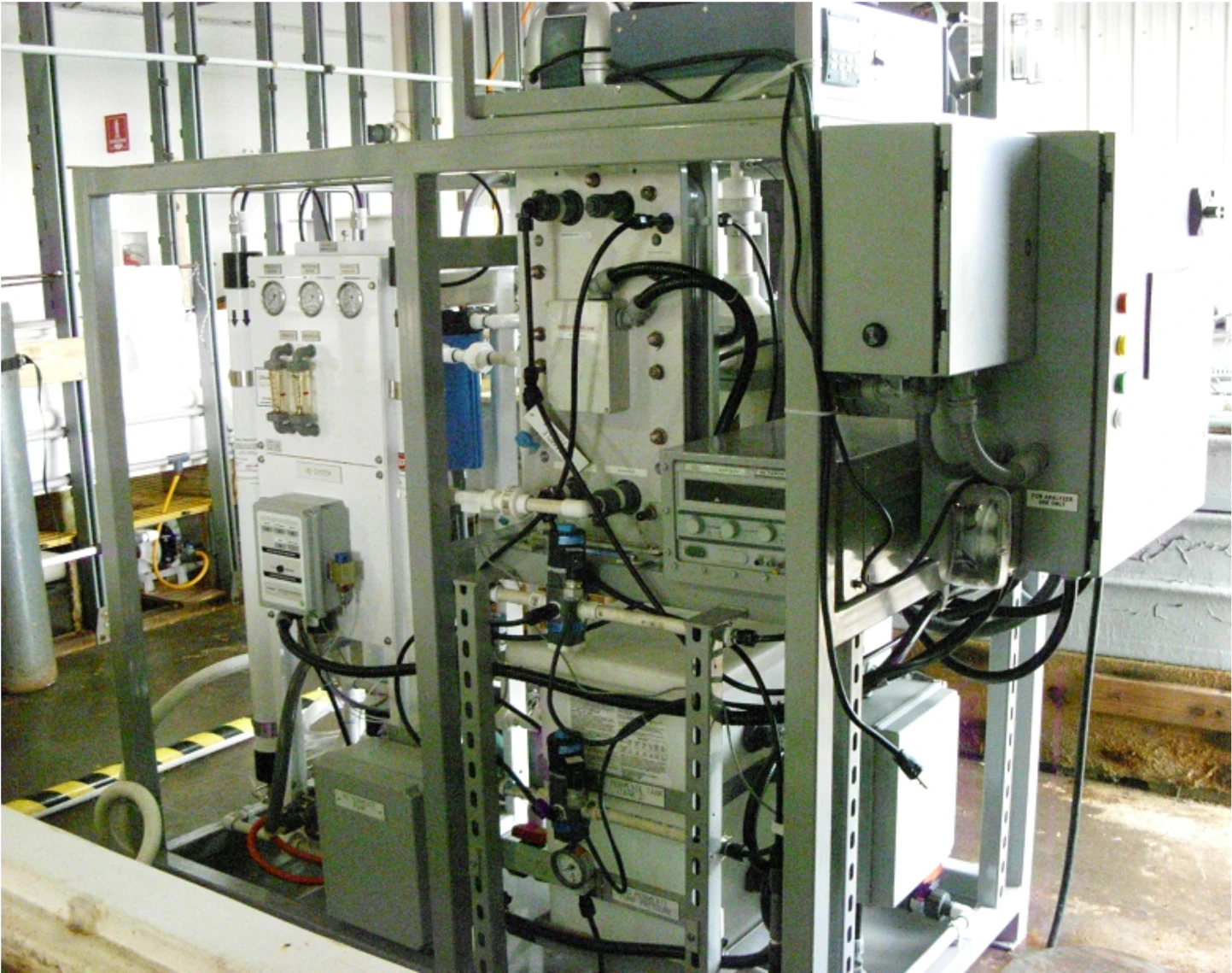An Electrochemical Acidification Carbon Capture Skid, used for the process