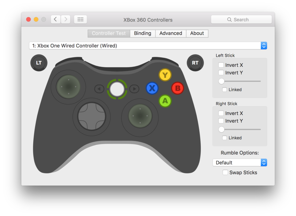 The 360Controller preferences