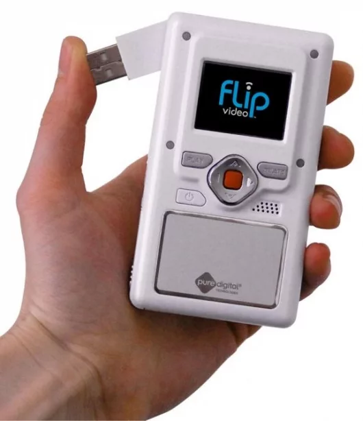 The Flip digital camcorder by Pure Digital - note the pop-out USB connector.
