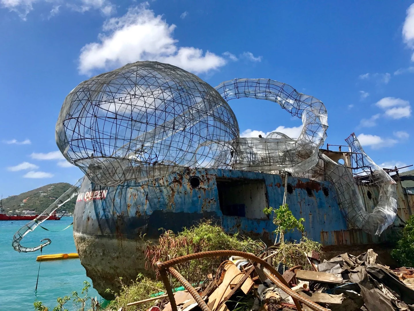 The giant octopus framework taking shape