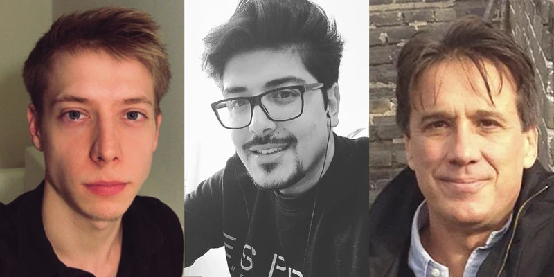 The TU Wien researchers who worked on the project, from left: Mathias Lechner, Ramin Hasani and Radu Grosu