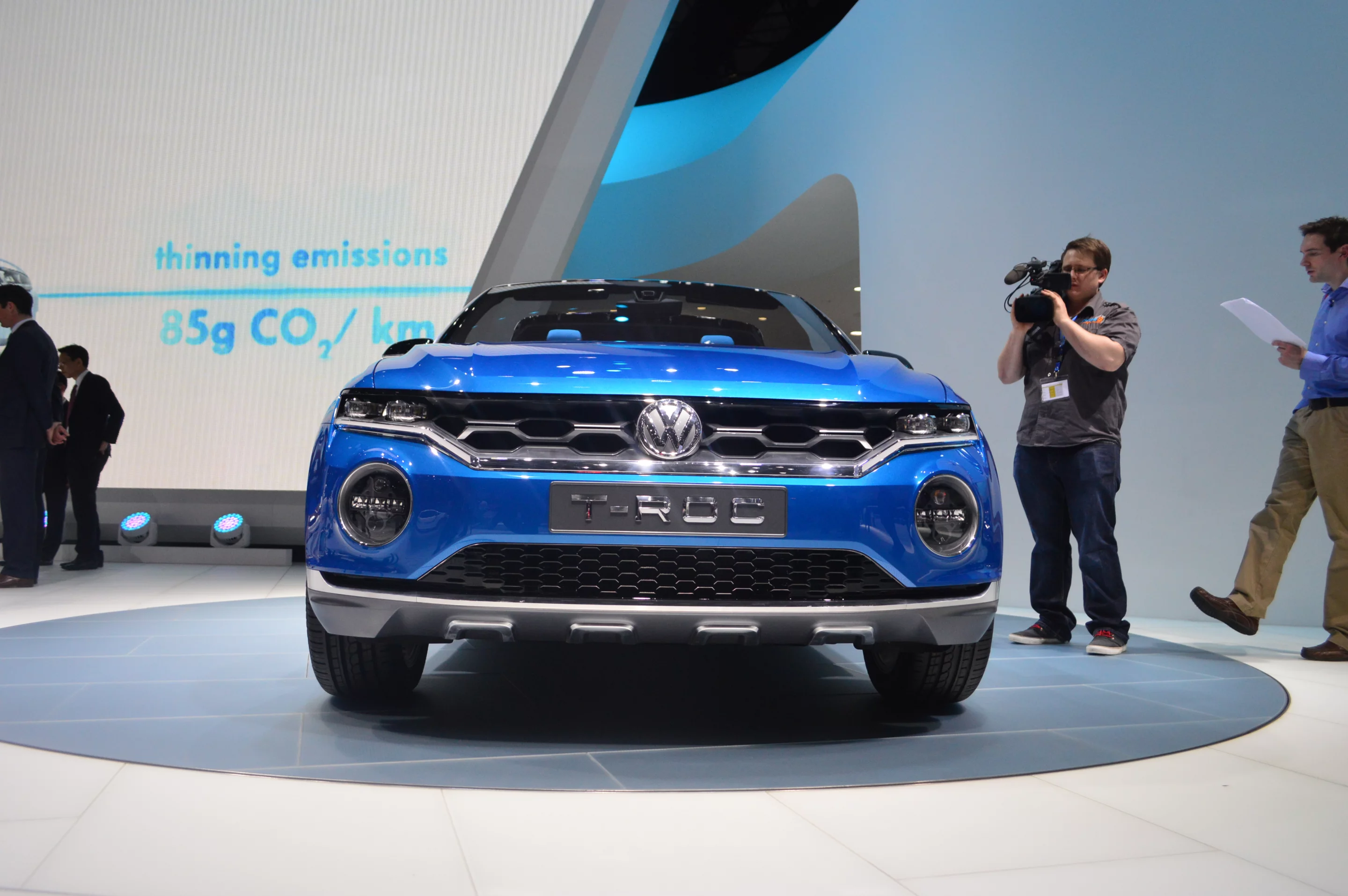 Volkswagen's T-ROC concept SUV, at the Geneva Motor Show