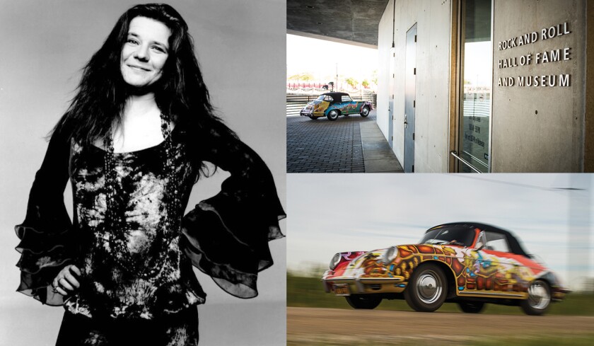 Janis Joplin and her 356 Porsche.