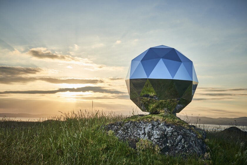 Humanity Star is made of 64 highly reflective panels