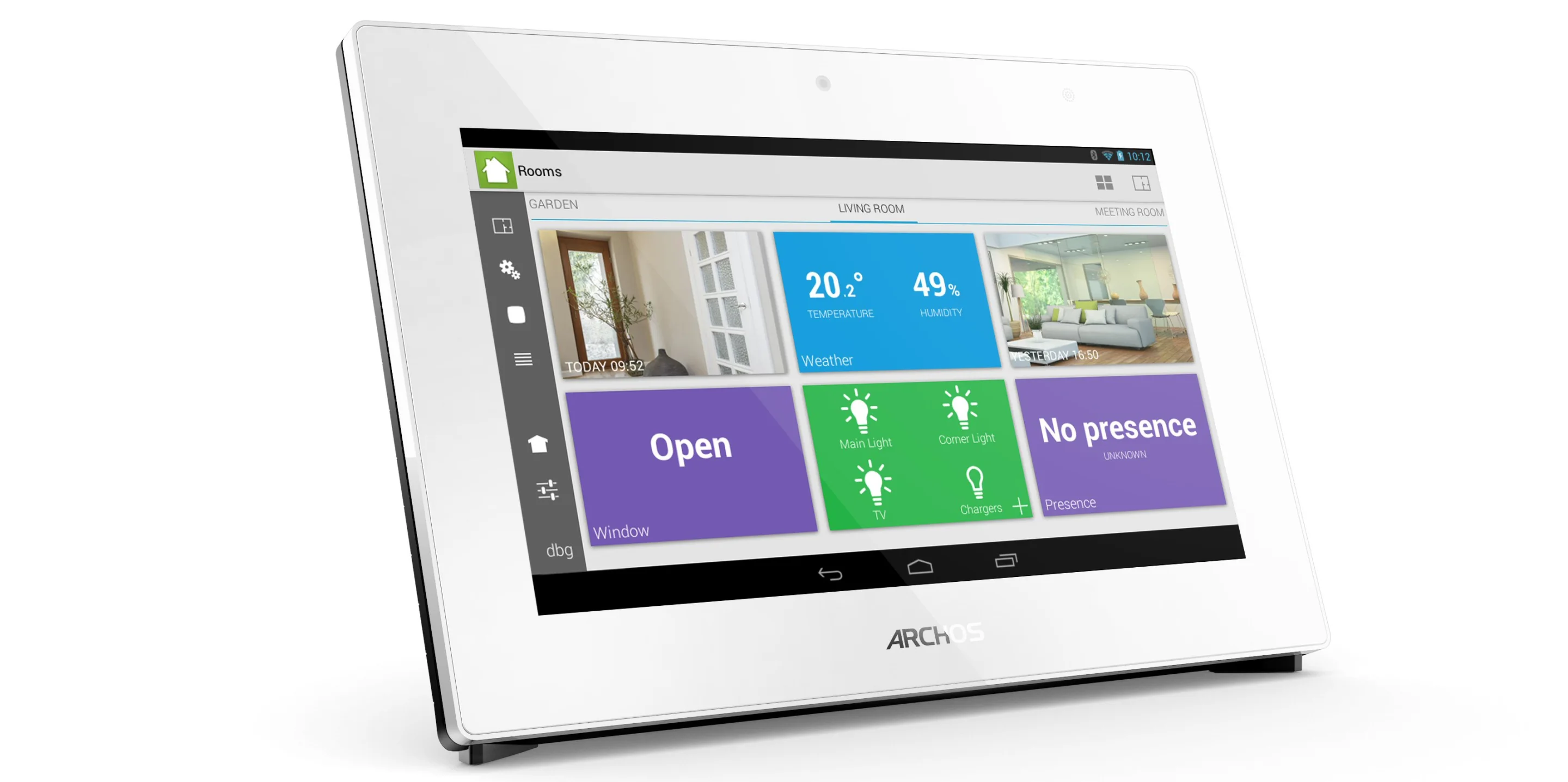 The 7-inch, 1024 x 600 resolution Smart Home tablet