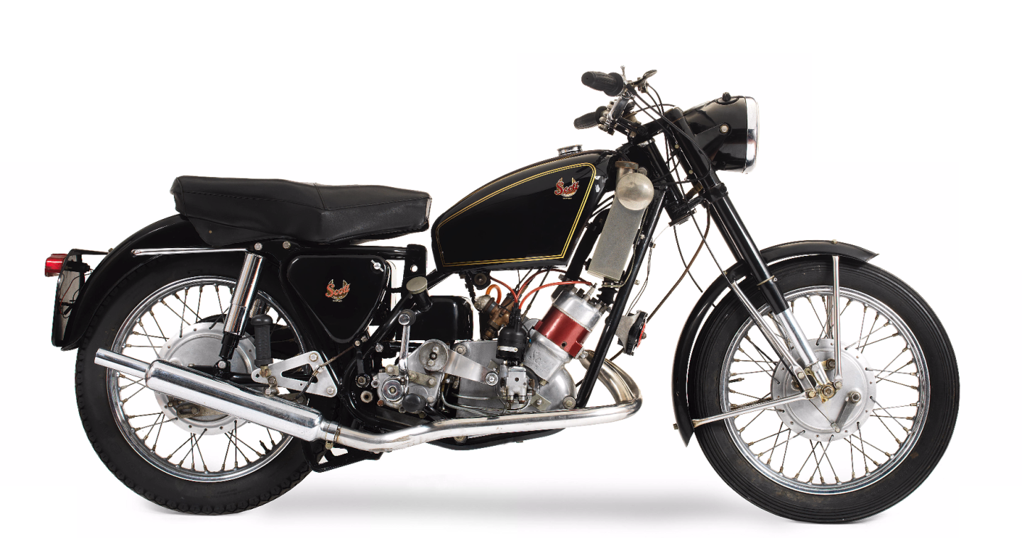 1960 Scott 596cc Flying Squirrel, Price: £5,865 ($7,792), Auction Description