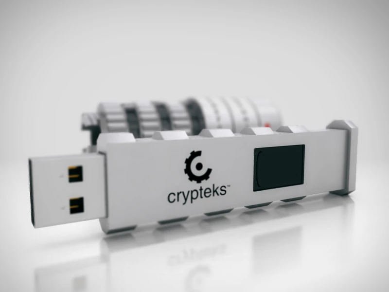 Crypteks supports USB 2.0 and offers 24MB/s reading and 10MB/s writing speeds