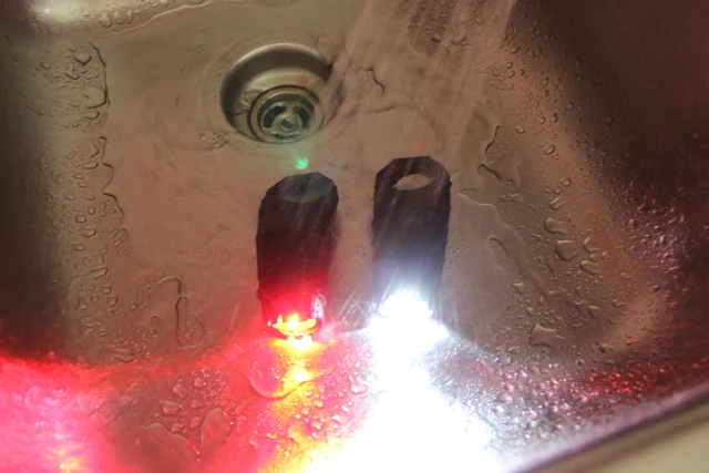 Both the Aviator and Afterburner are also waterproof ... up to a point (Photo: Ben Coxworth/Gizmag.com)