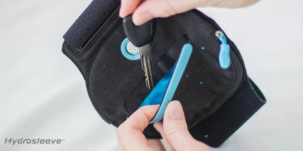 There's a small pocket in the face of the pouch for the storage of mini snacks or accessories