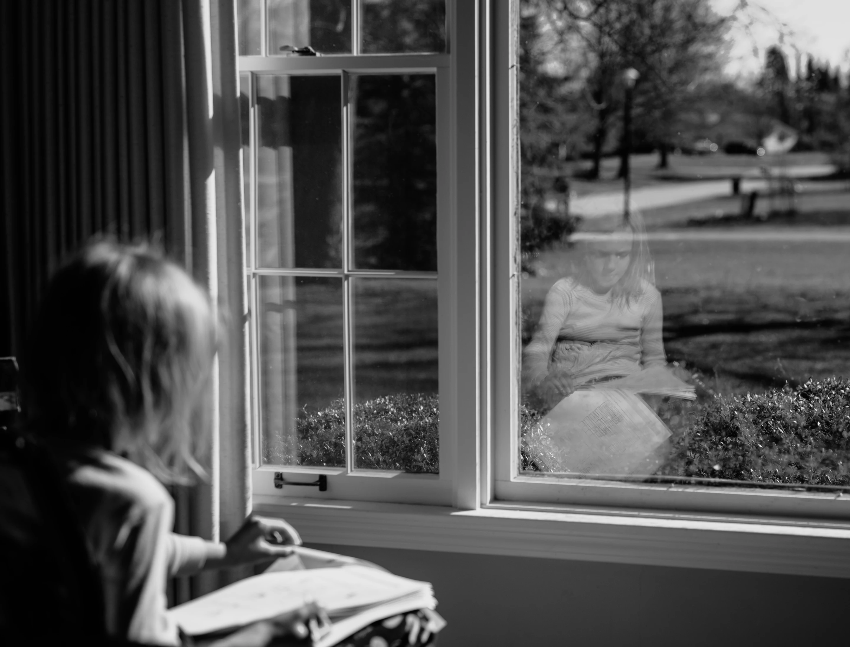 'A girl studying at home during COVID-19'. Kalamazoo, Michigan, USA