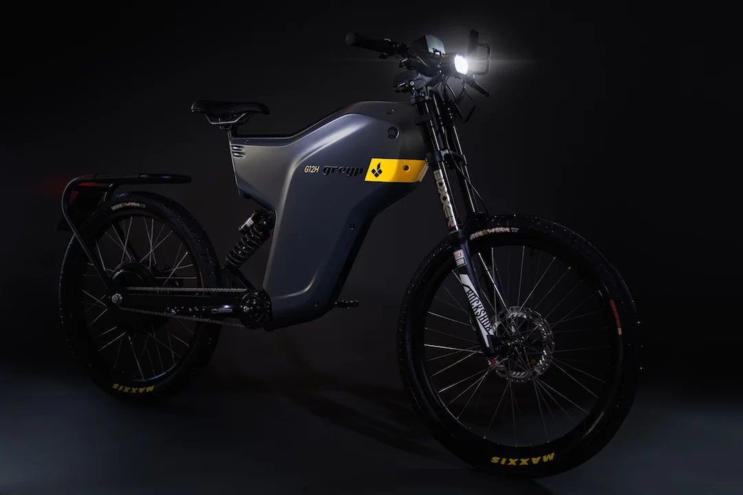 Meeting new European laws on e-bikes, the Greyp G12H is street legal and designed for everyday commuters