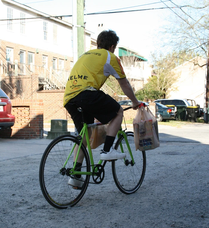 A shopping trip with the Bag Buddy grips in place – more comfortable, less prone to accidents