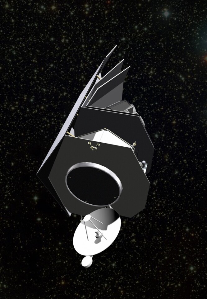 An artist's impression of the Sentinel satellite (Image: Ball Aerospace)