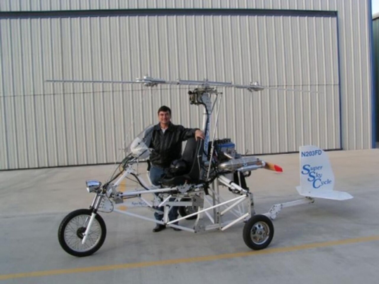 The late Larry Neal with his Super Sky Cycle