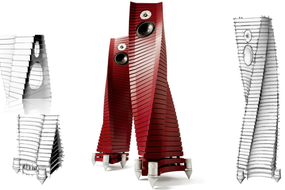 The Teti Extreme Louspeakers from Book of Music merge eye-catching design with high-end audio driver technology