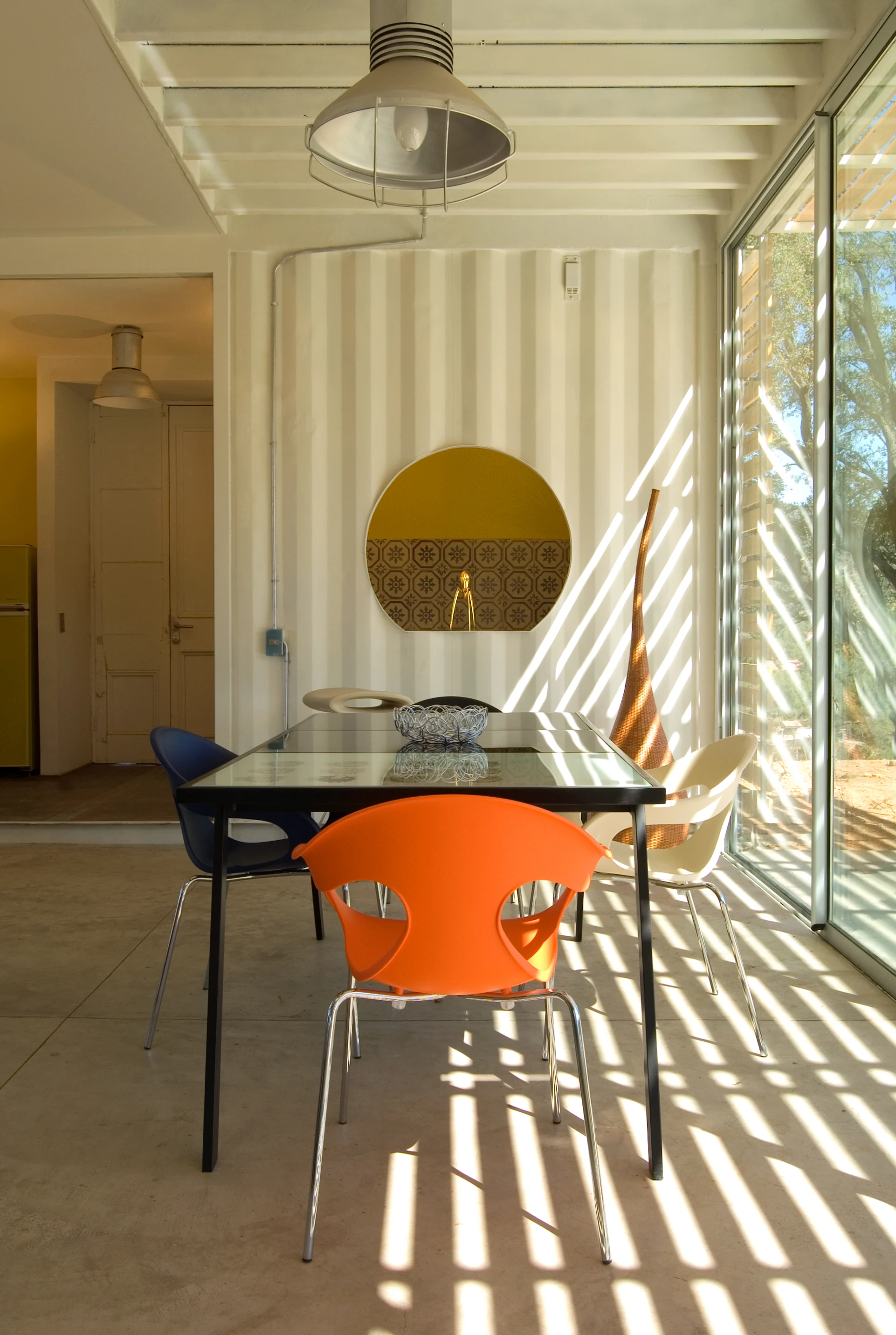 The 160-sq m (1700-sq ft) Manifesto House is built primarily from three reused shipping containers