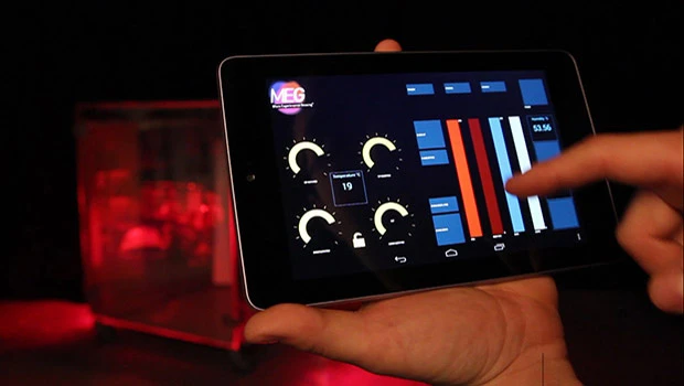 The MEG greenhouse allows the user to create the perfect growing environment from their smart device