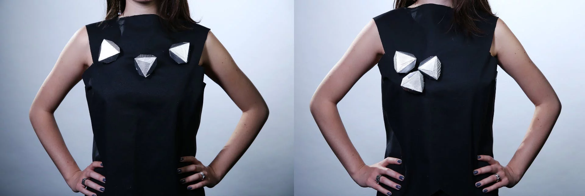 Dubbed "living jewelry" the robots could creating moving necklaces depending on a wearer's mood