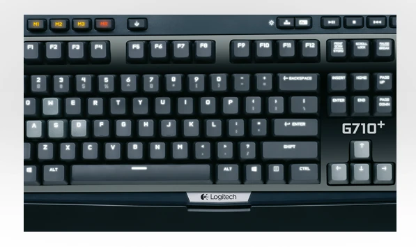 The G710+ has white LED backlights