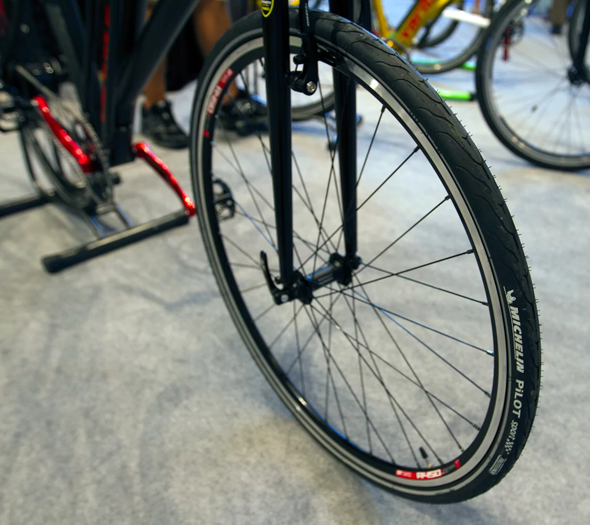 The new wheels feature aerodynamic rims