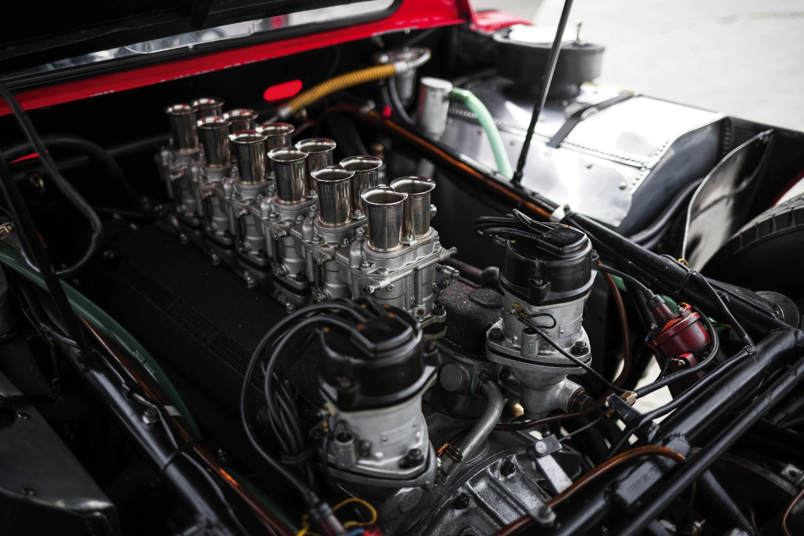 Fifty years ago, an LM won the race it was built to win (the 24 Hours of Le Mans, hence the name), becoming the last Ferrari to do so. Despite an extensive successful race history, this car has never had a major bingle and retains all of its original mechanical components. Formerly part of the Matsuda Collection, Ferrari Classiche certified, and shown at the 1964 and 1966 Earls Court Motor Shows, this weapons-grade 1964 Ferrari 250 LM ticks all the boxes.