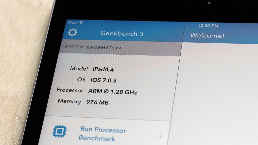 The Retina mini has the same A7 chip from the iPhone 5s and iPad Air