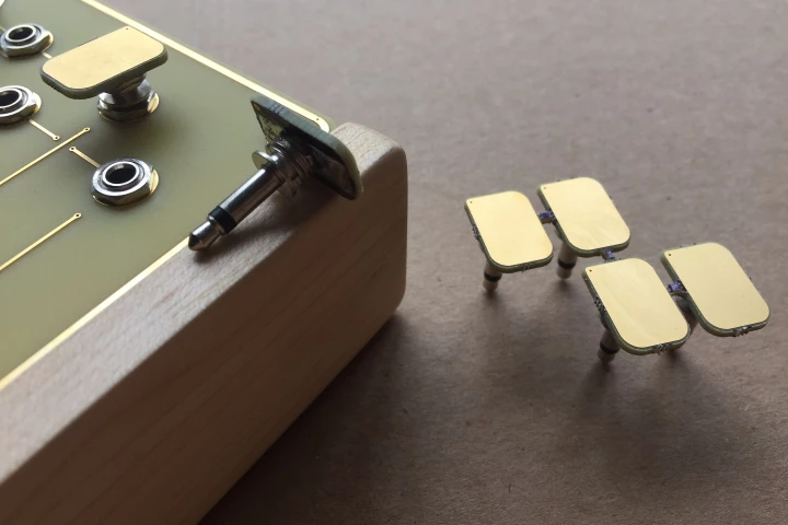 The AllFlesh system is designed to add a human element to modular synth patching