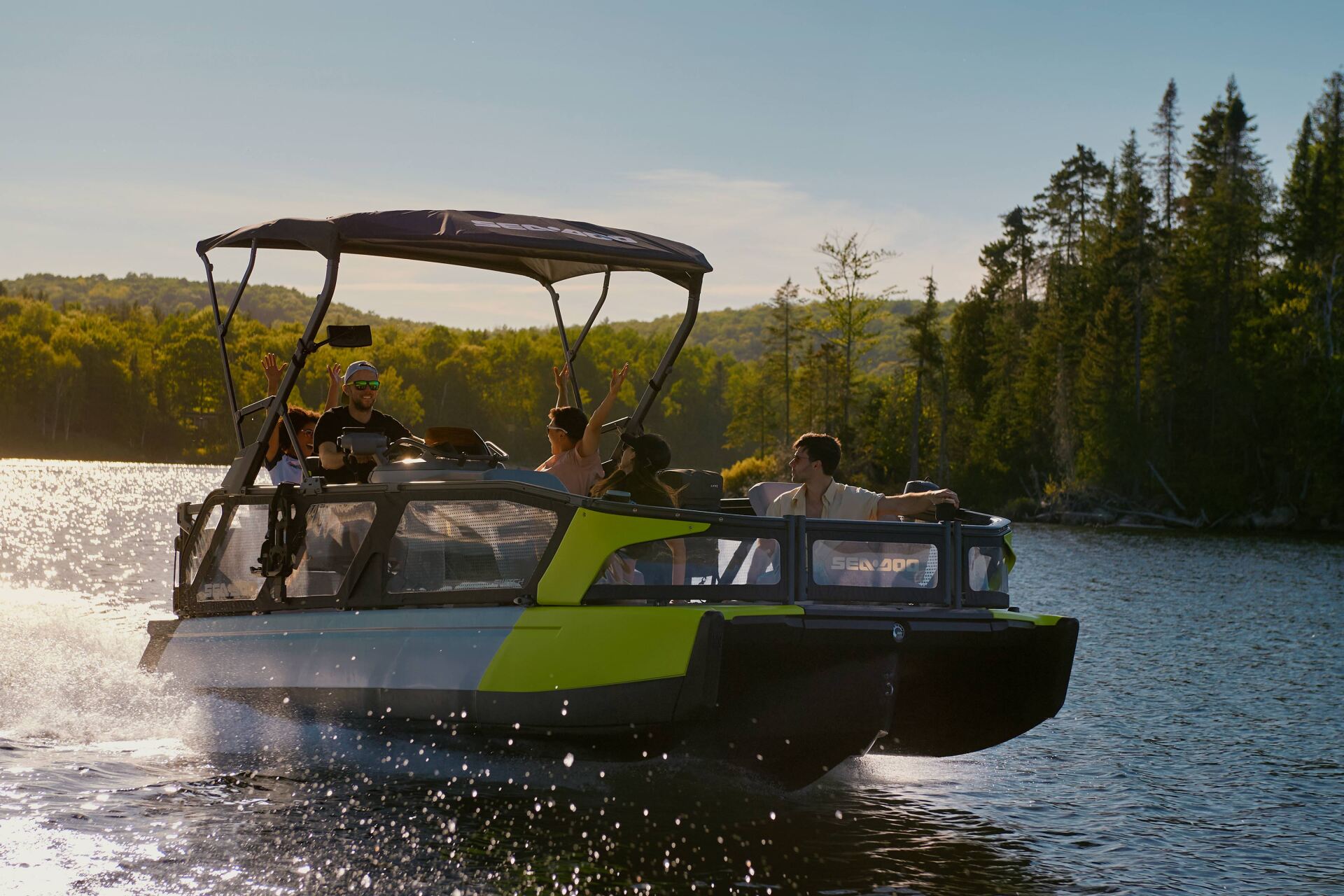 Sea-Doo upsizes with fully modular, handlebar-steered pontoons