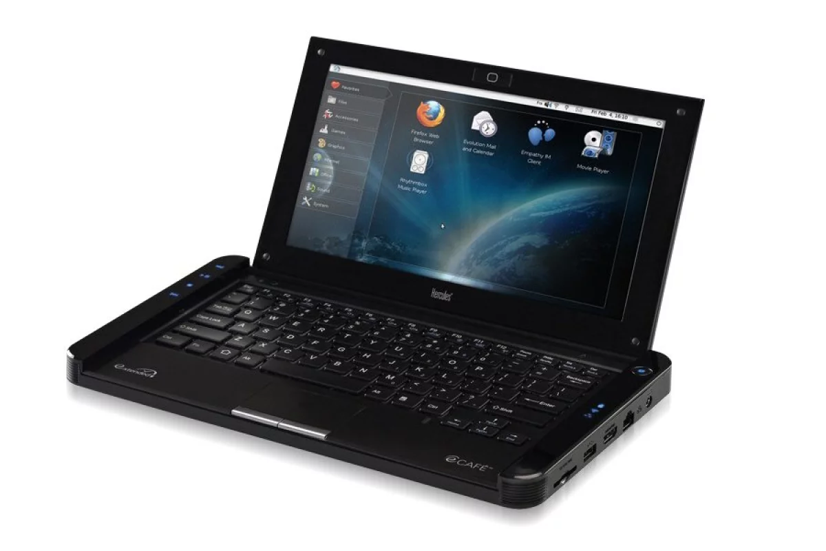 The EX HD eCAFE notebook with 16GB of flash storage, HDMI-out and a claimed 13 hours of battery life