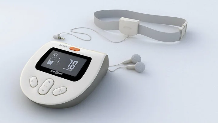 RESPeRATE is a device that is designed to lower blood pressure by getting its users to breathe slower