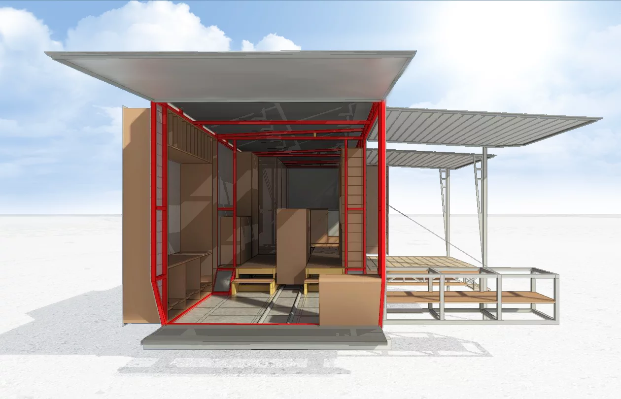 Apparatus X will include adequate provisions, along with a "garden in the box" that facilitates the easy and quick growing of food