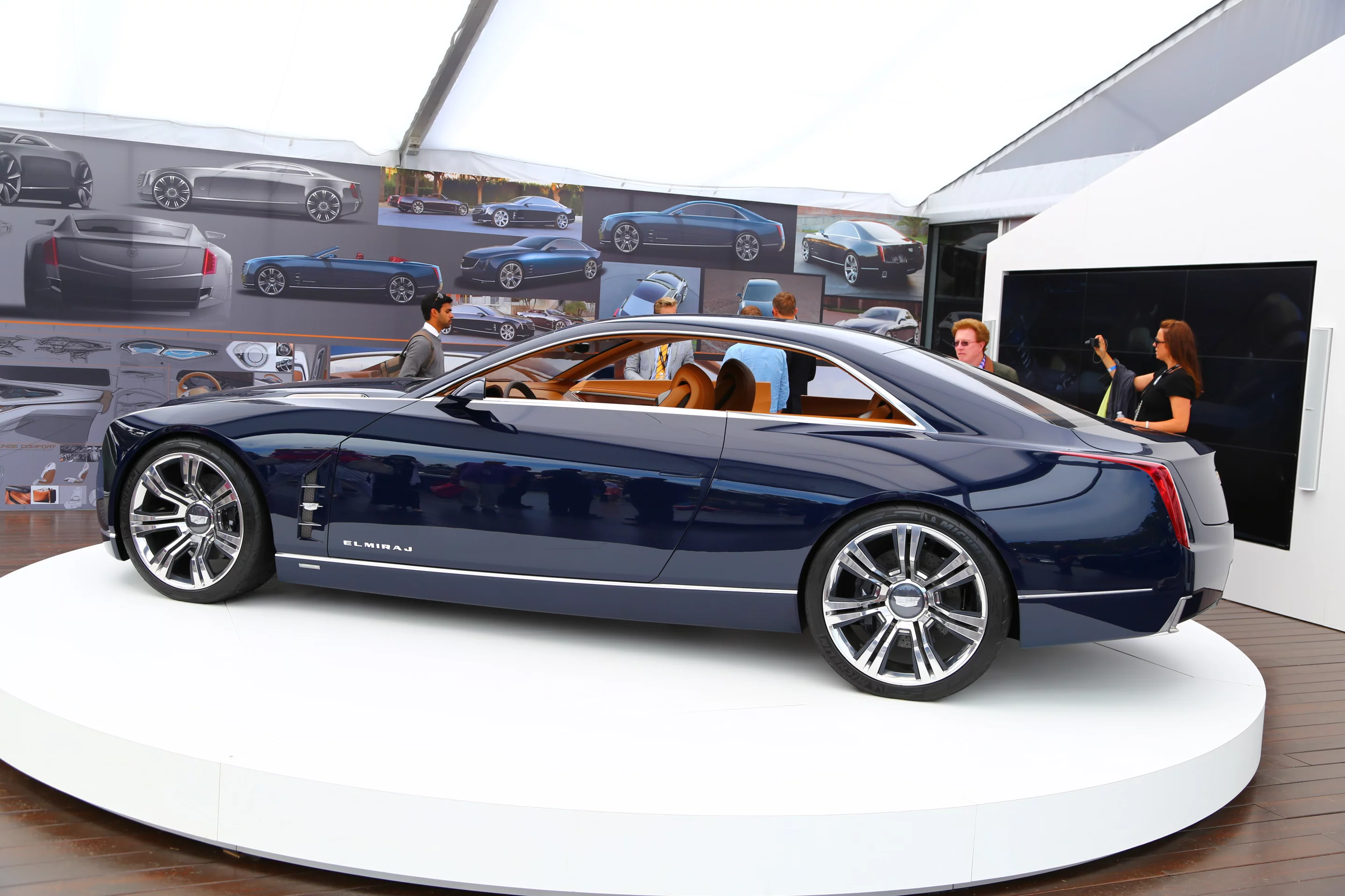 Cadillac's new Elmiraj concept made its world debut at Pebble Beach's 63rd annual Concours d'Elegance this past week (Photo: Angus MacKenzie/Gizmag.com)